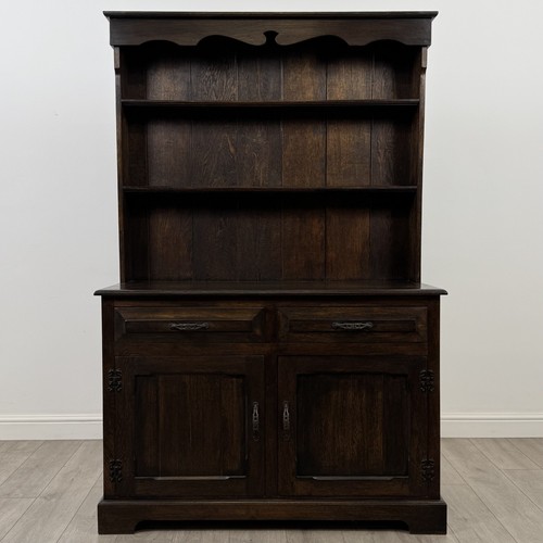Antique oak welsh dresser - oak, |