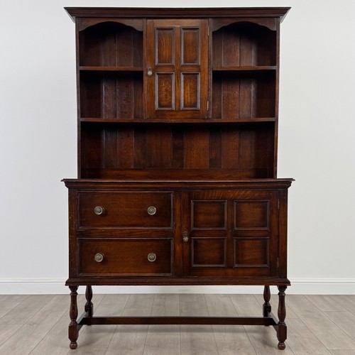 Antique oak welsh dresser - oak,