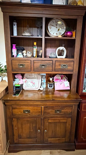 Wood brown welsh dresser - welsh,