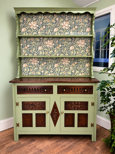 Vintage welsh dresser - welsh, green