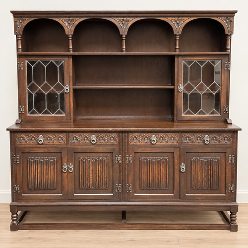 Old charm welsh dresser leaded - charm,