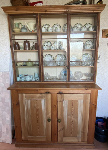 Antique stripped pine glazed