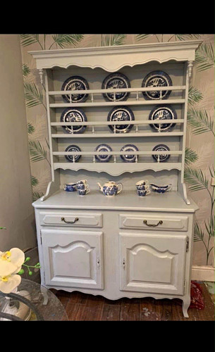White painted wood - white, welsh