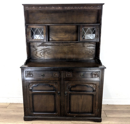 Dresser vintage dark oak - vintage,
